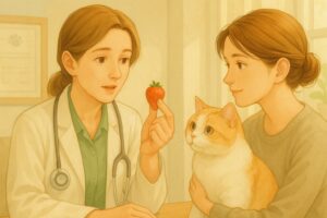猫にいちごをあげても大丈夫?