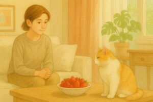 いちごに興味ない猫ちゃんもいる