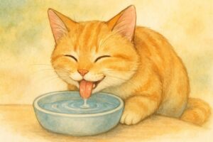 猫ちゃんにはお水が一番
