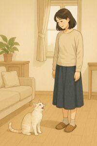 何かを訴える猫ちゃん