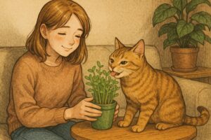 自宅で安心！愛猫のための豆苗栽培術