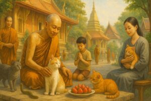 猫とアジア文化