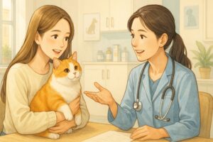 茶白猫に対する獣医の見解