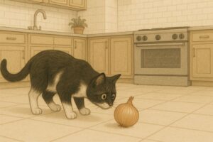 猫が玉ねぎの匂いを嗅ぐと?