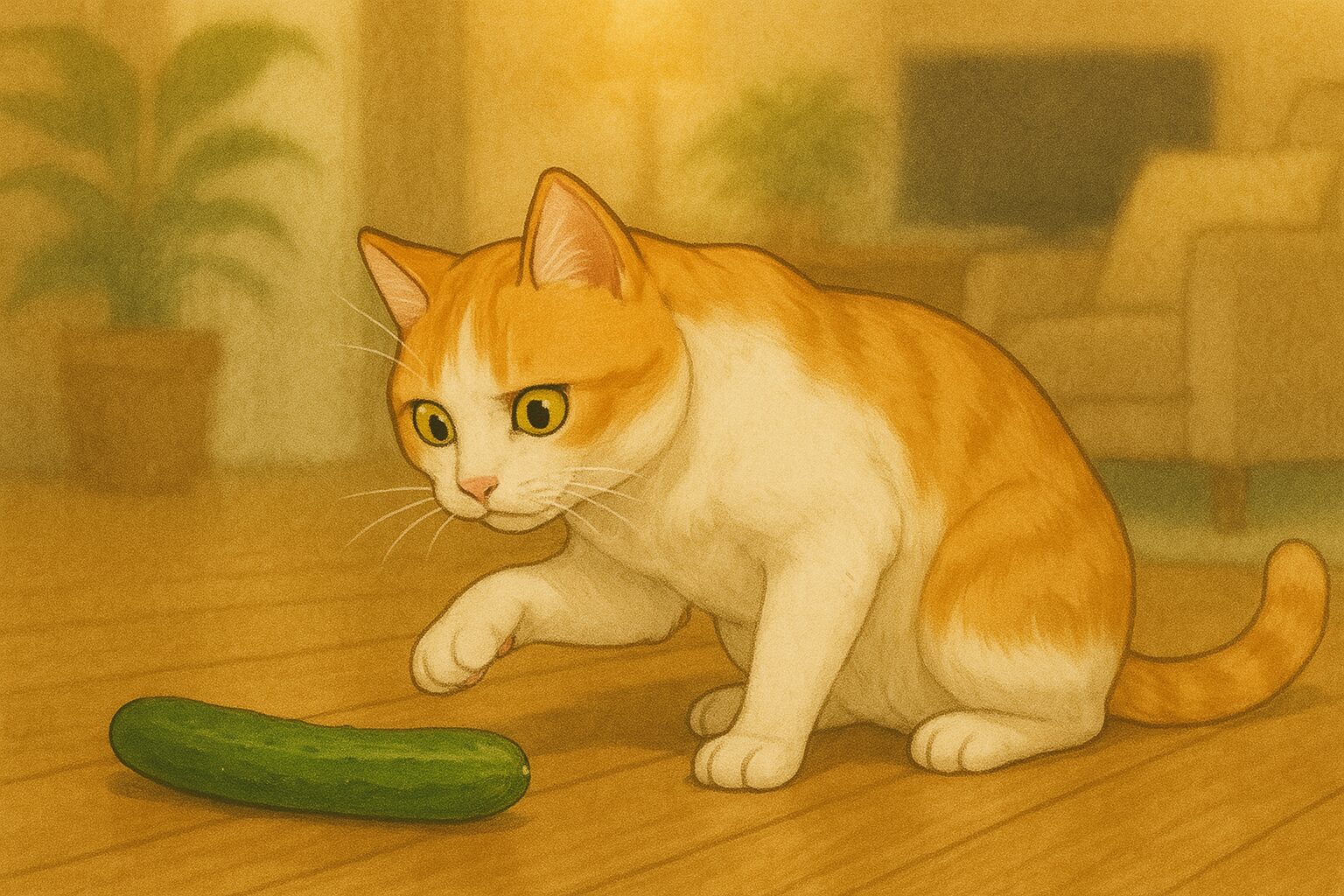 猫ときゅうりの関係