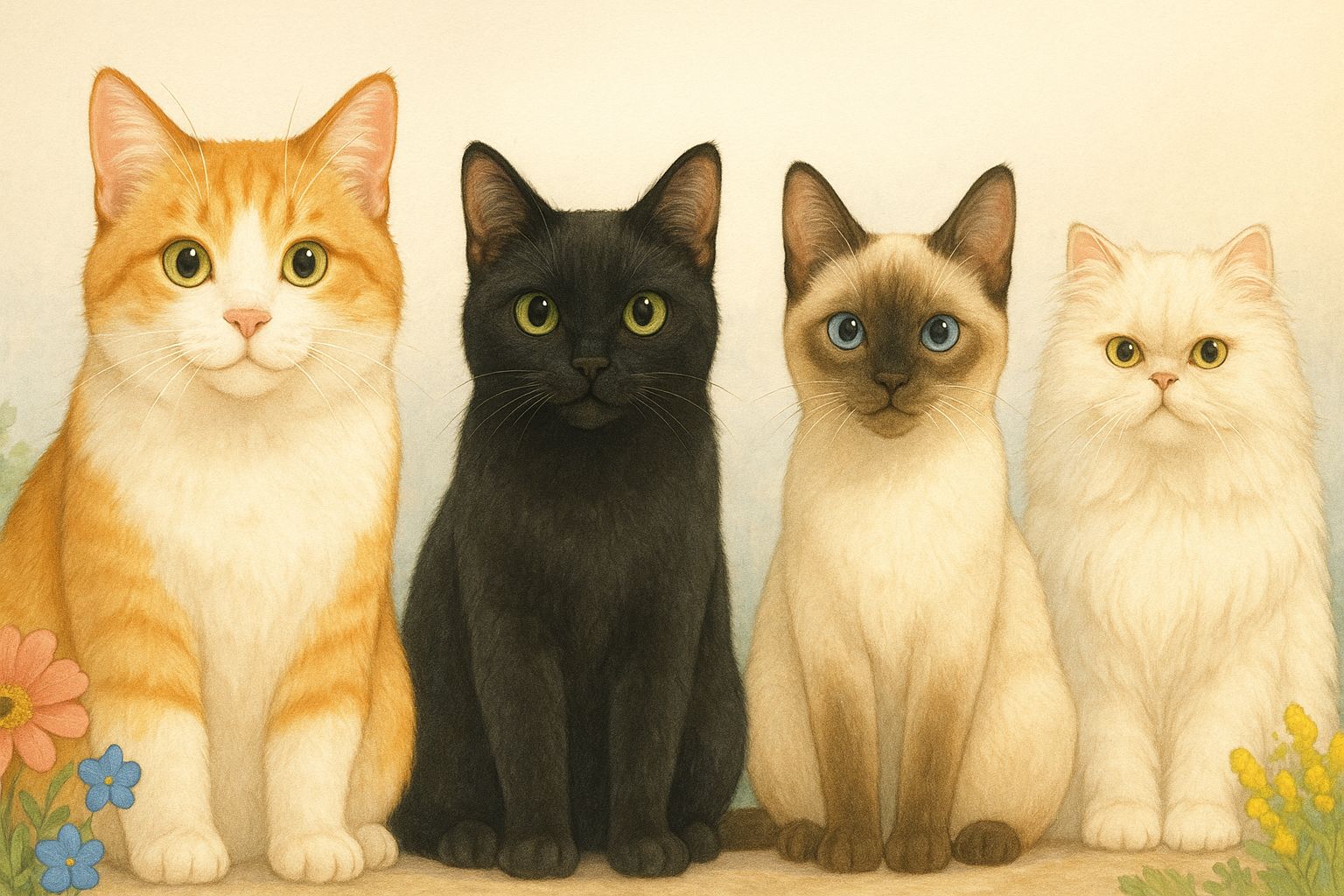 茶白猫は他猫よりでかい？