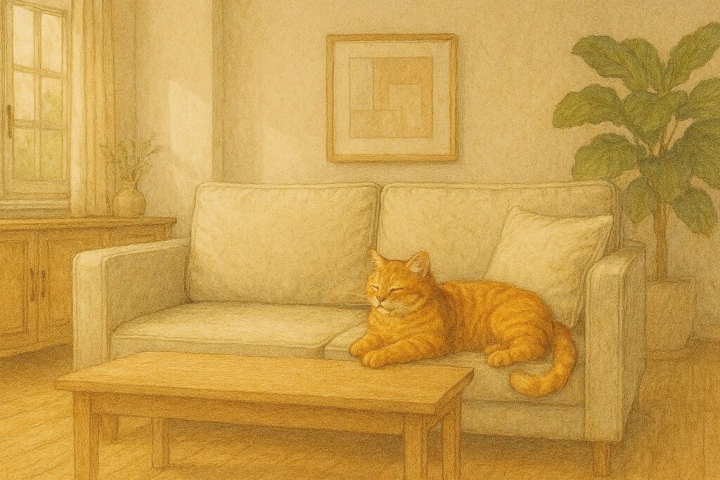 猫をビニールから守る環境づくり