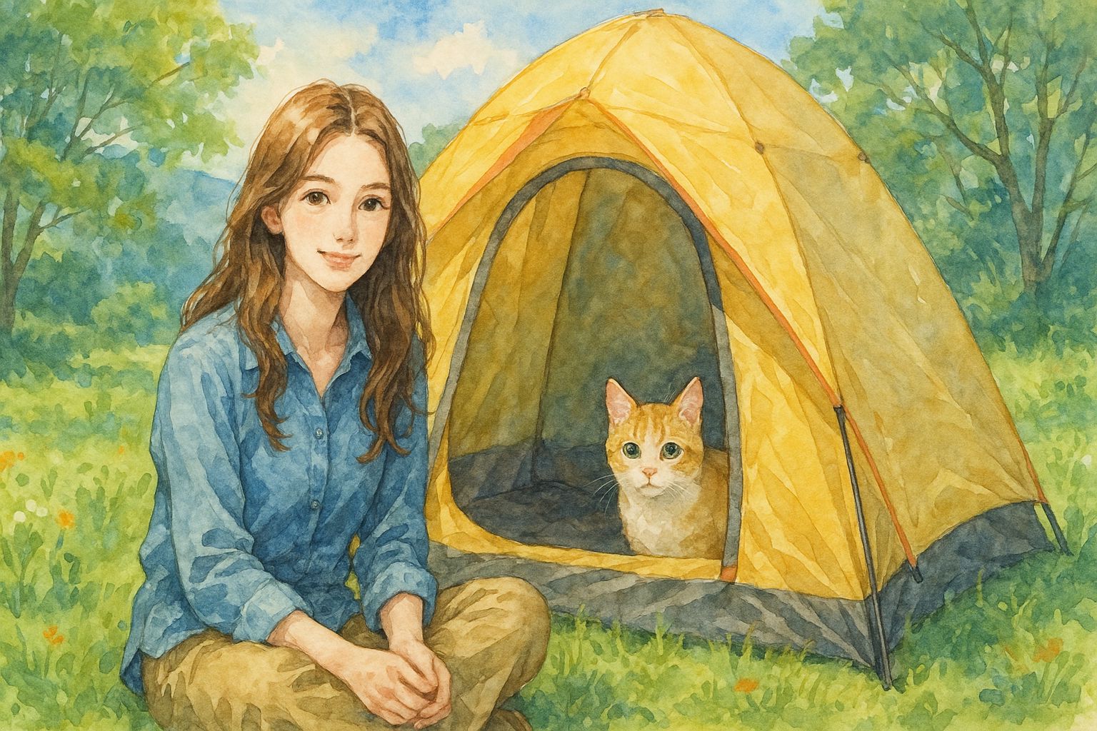 猫がストレスを感じないキャンプ