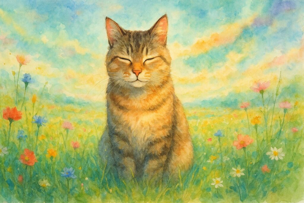 猫のゆっくりまばたきで野良猫と仲良く
