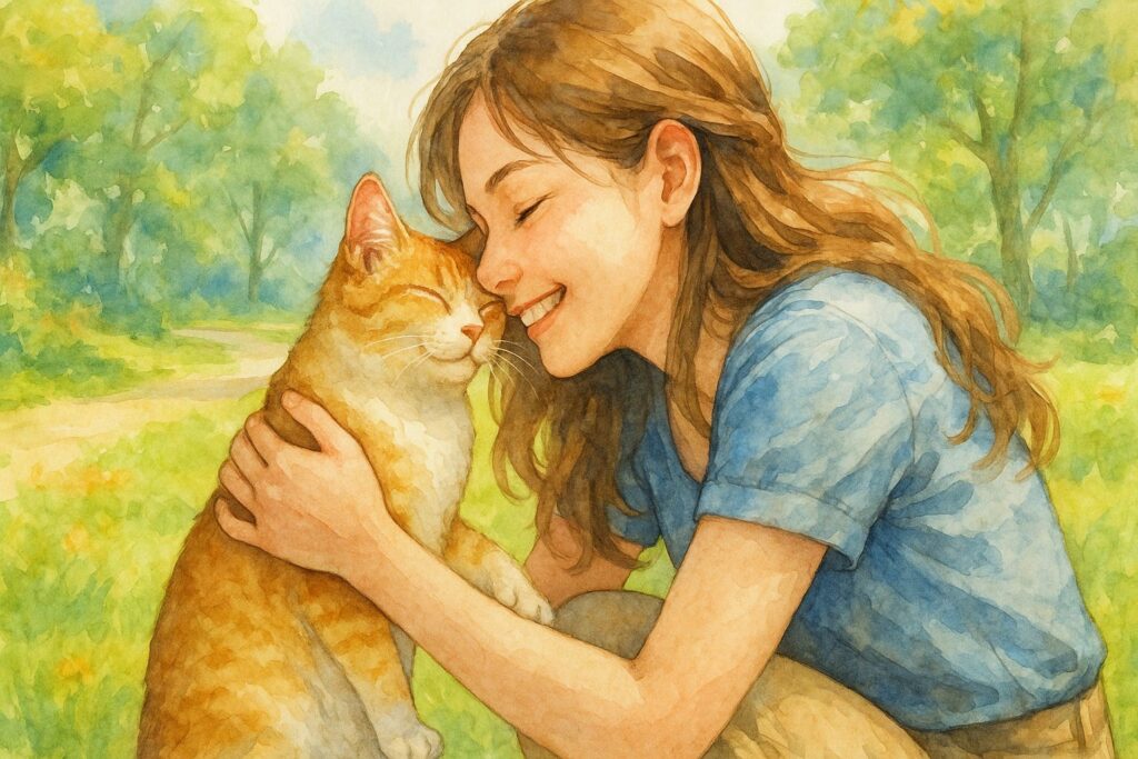野良猫でも心が通じる