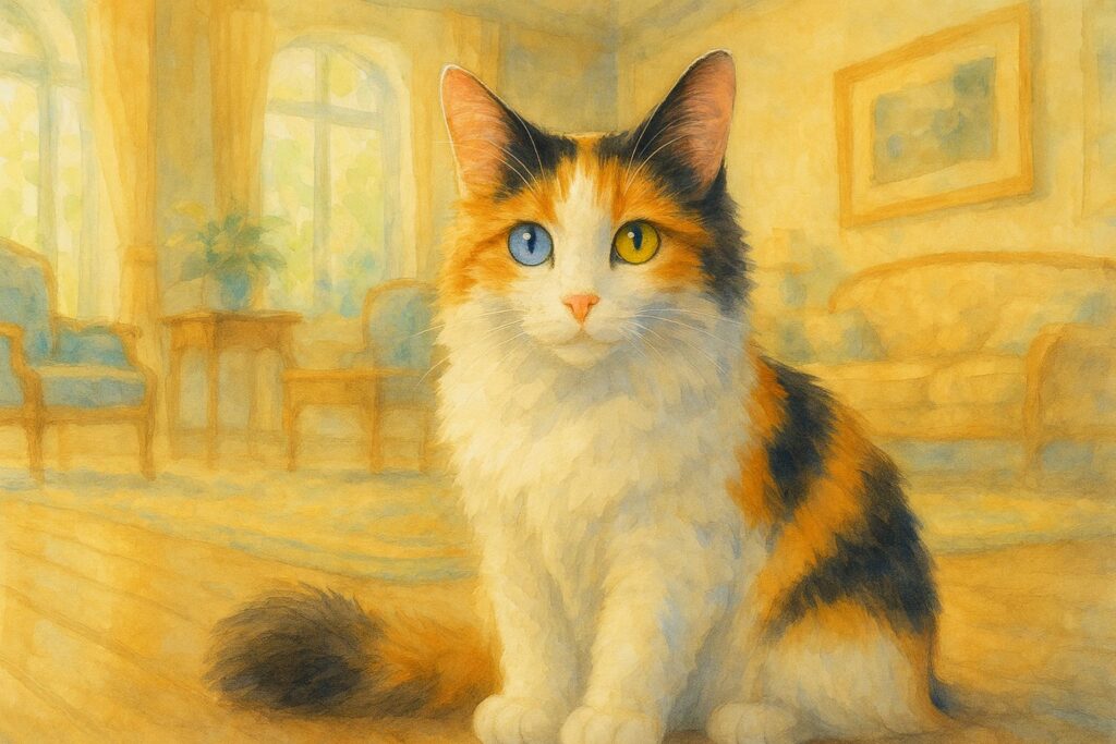 三毛猫のオッドアイは珍しい