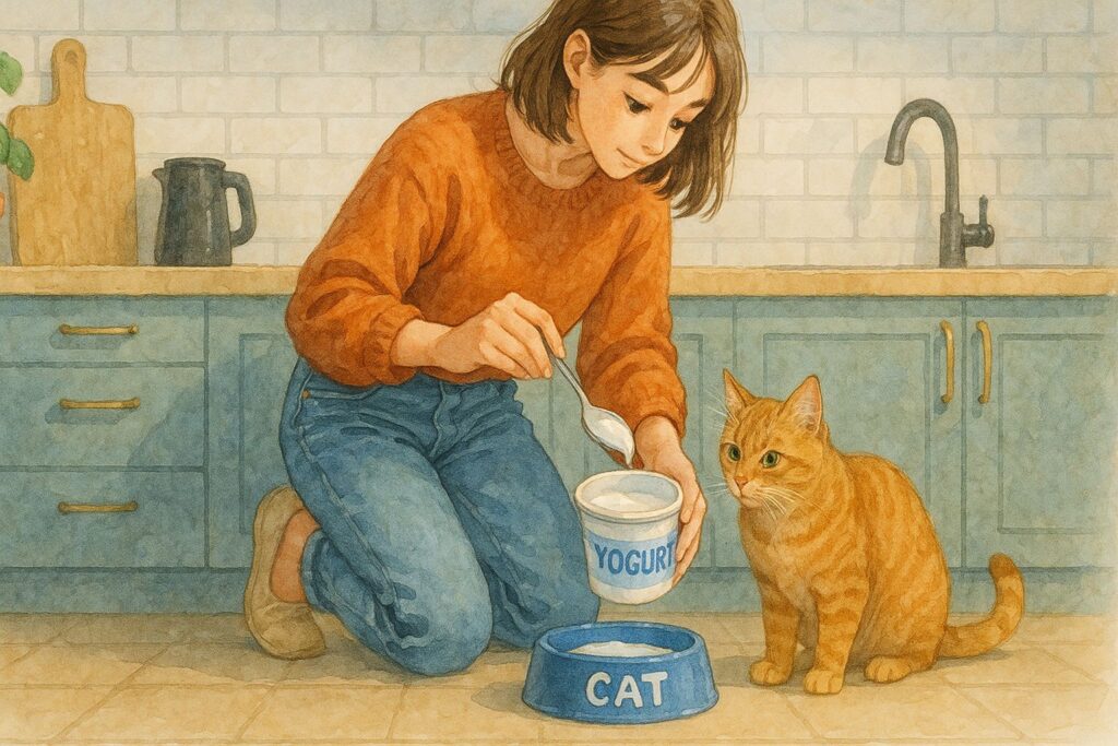 猫ちゃんにヨーグルトをあげても大丈夫?