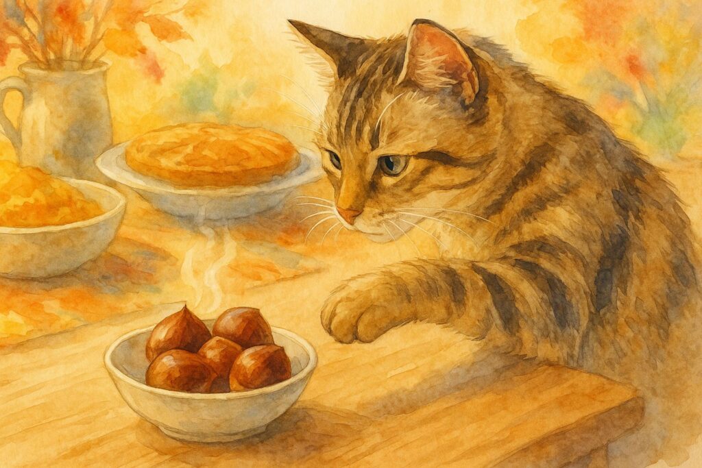 なんで猫は栗に夢中なの？