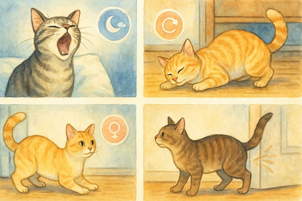 なんであんなにうるさいの？猫の発情期の行動にはワケがある！