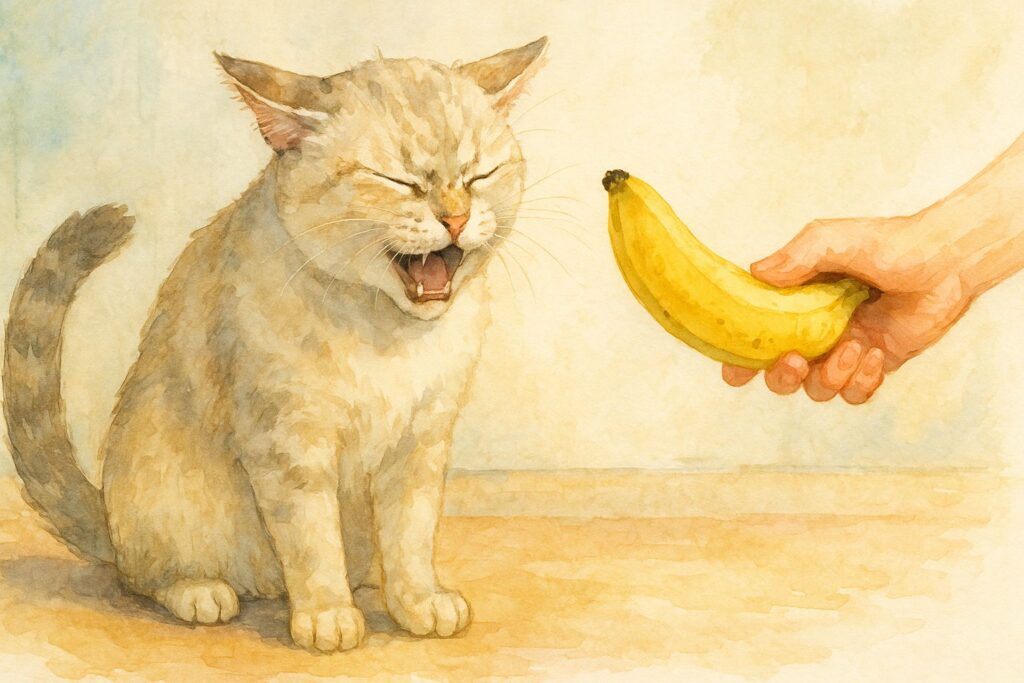 バナナを嫌がる猫の理由は？