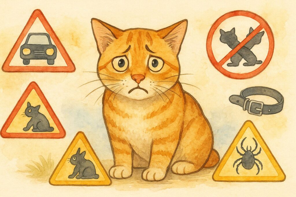 猫の散歩リスクとは
