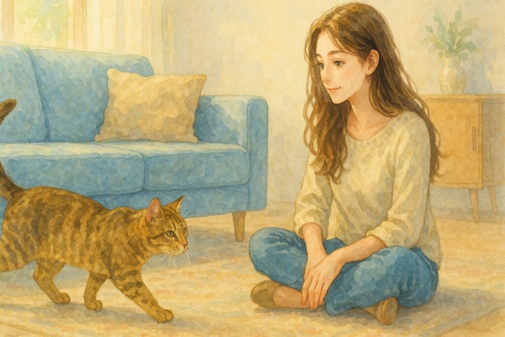 初対面の猫との挨拶！撫でる前に信頼される方法