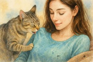 猫が服を舐める・噛むのはなぜ？