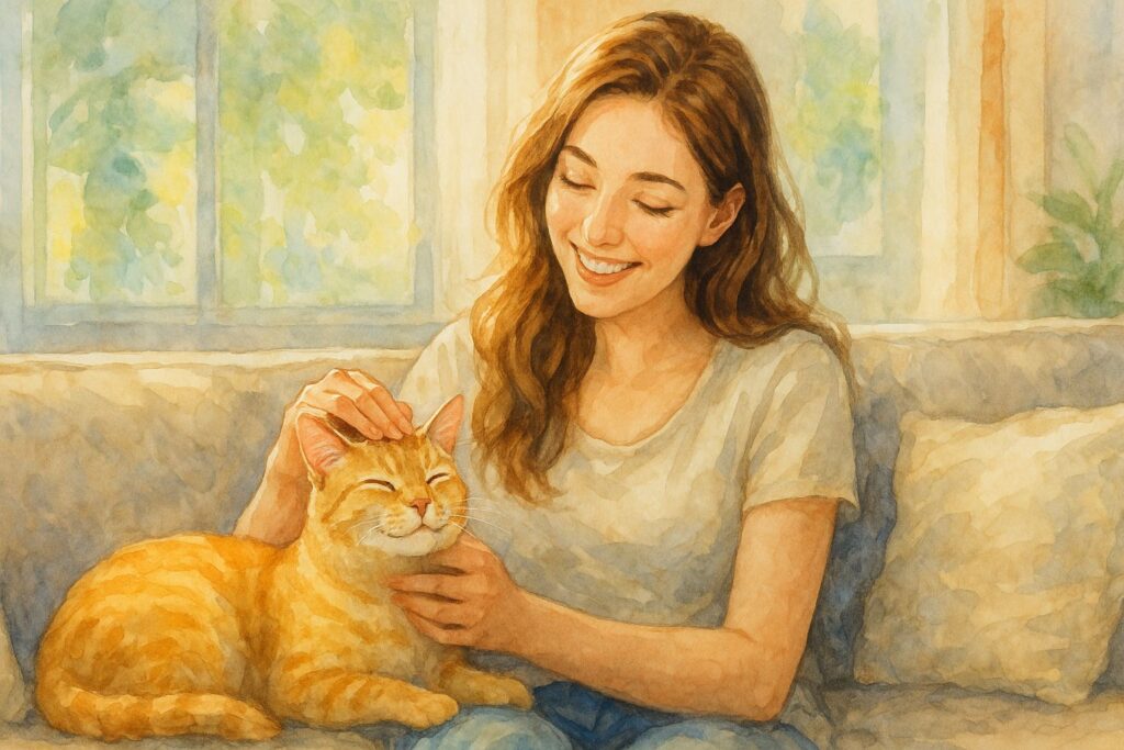 猫ちゃんがすべてを癒してくれる