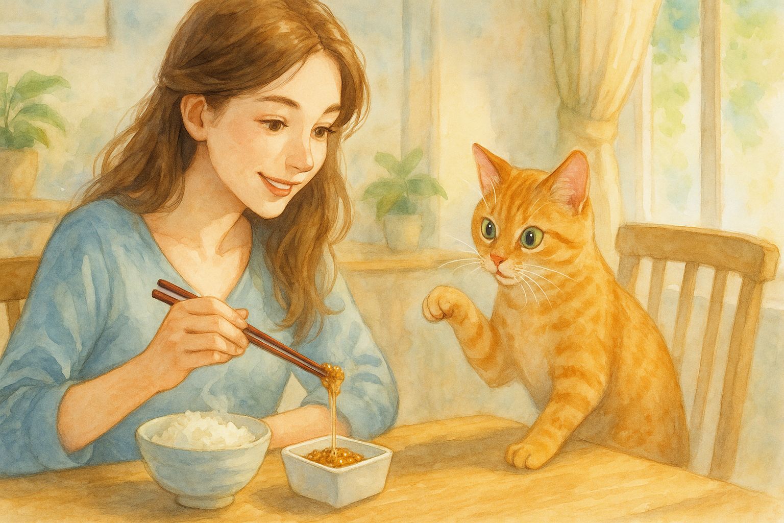 猫ちゃんが納豆を欲しがるんだけど、食べても大丈夫なの?