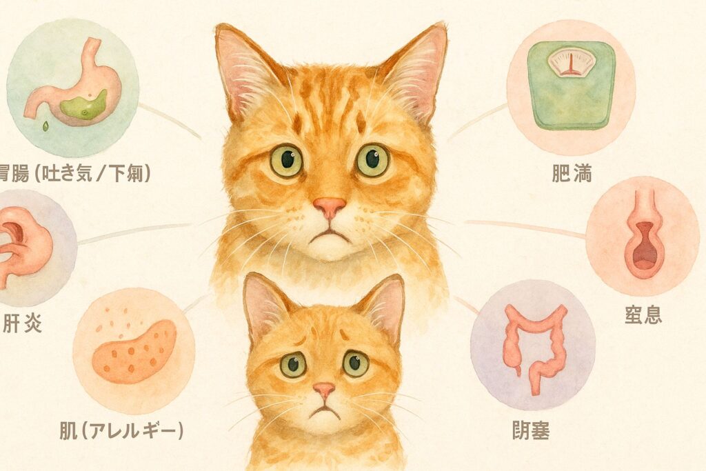 猫がピーナッツを食べた場合の深刻な影響…7つの健康リスクとは