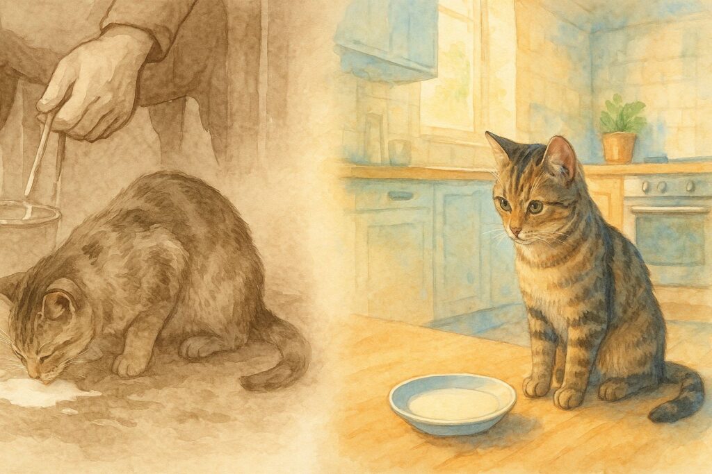 愛猫の健康のために、牛乳との正しい付き合い方を