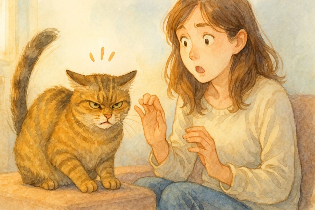 威嚇を予防し、猫との信頼関係を再構築する方法