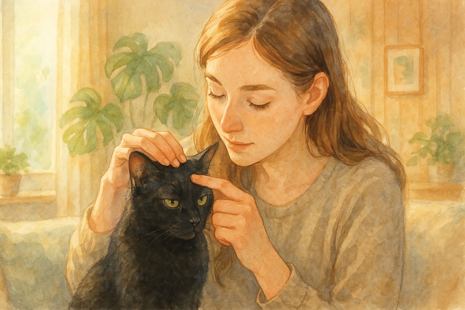 猫の目の上がはげてる?なぜ?ストレス