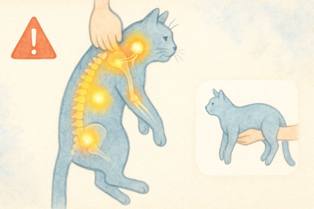 なぜ危険？猫の脇や体にかかる負担と「ダメな持ち方」