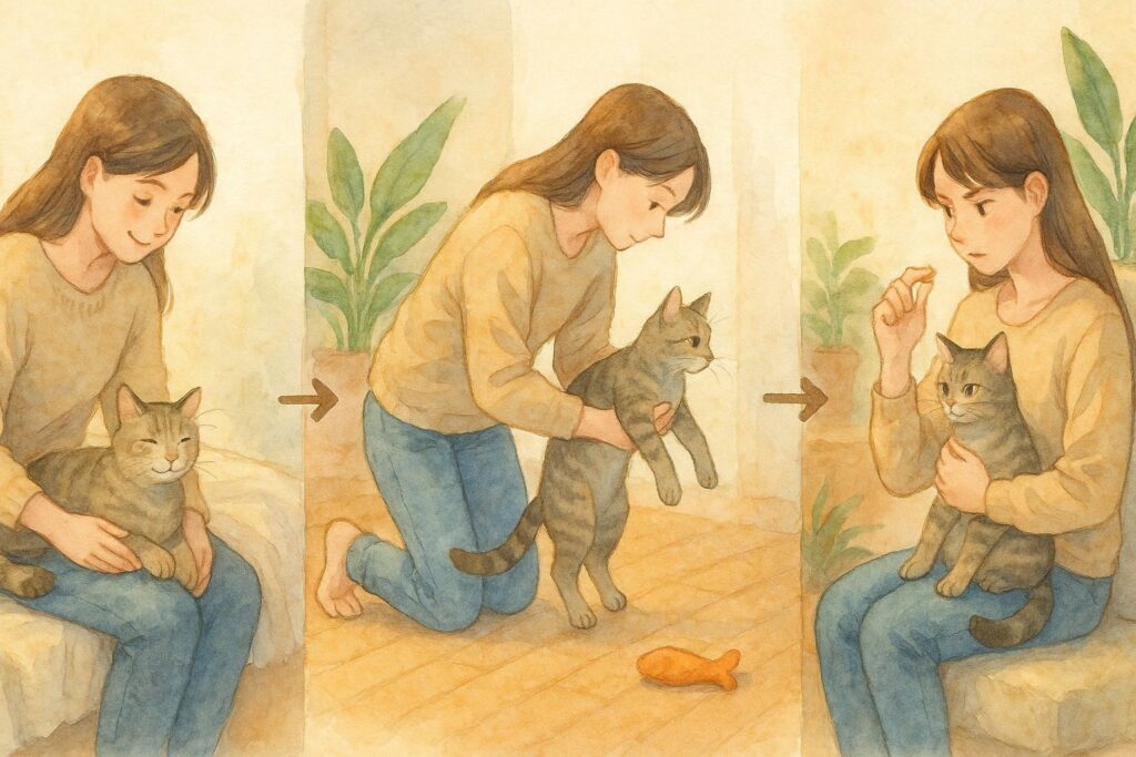 抱っこ好きになってもらうための5ステップ・トレーニング