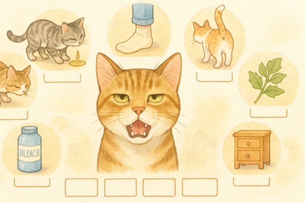 猫がフレーメン反応しちゃう「どんな匂い?」代表例7つ