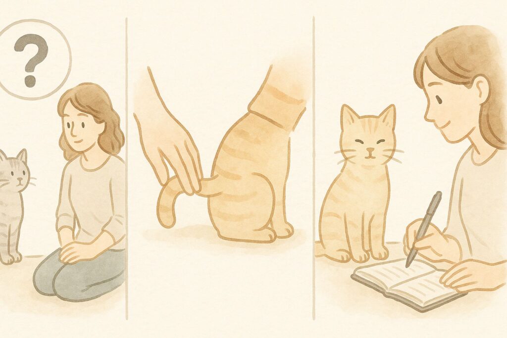 尻尾の怪我を見抜くためのチェックリスト