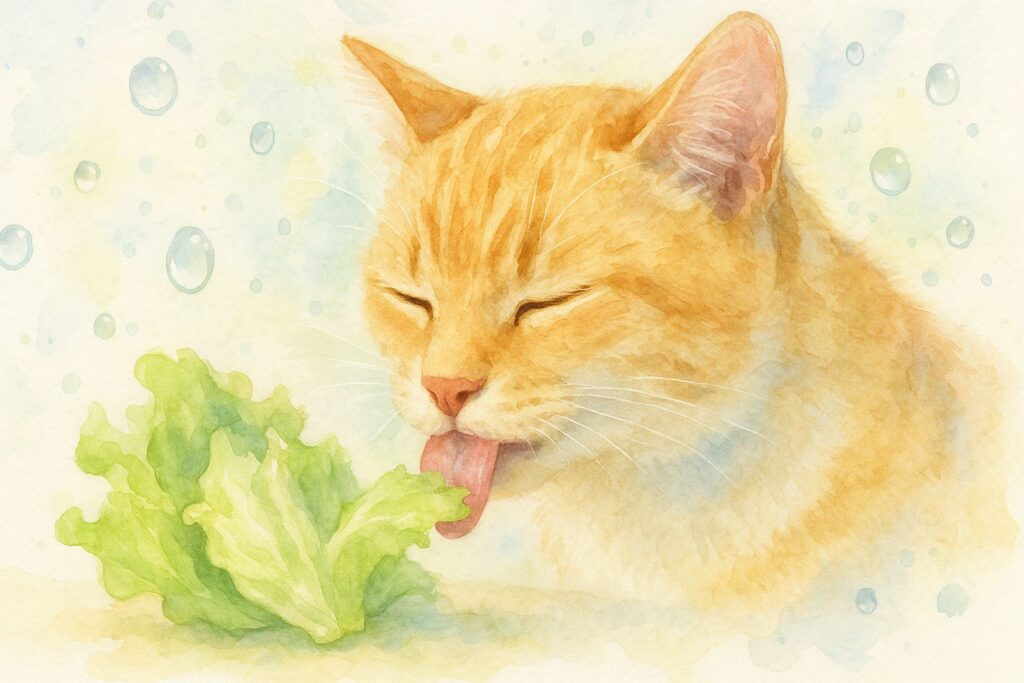 猫にレタスを与える危険性と健康への影響