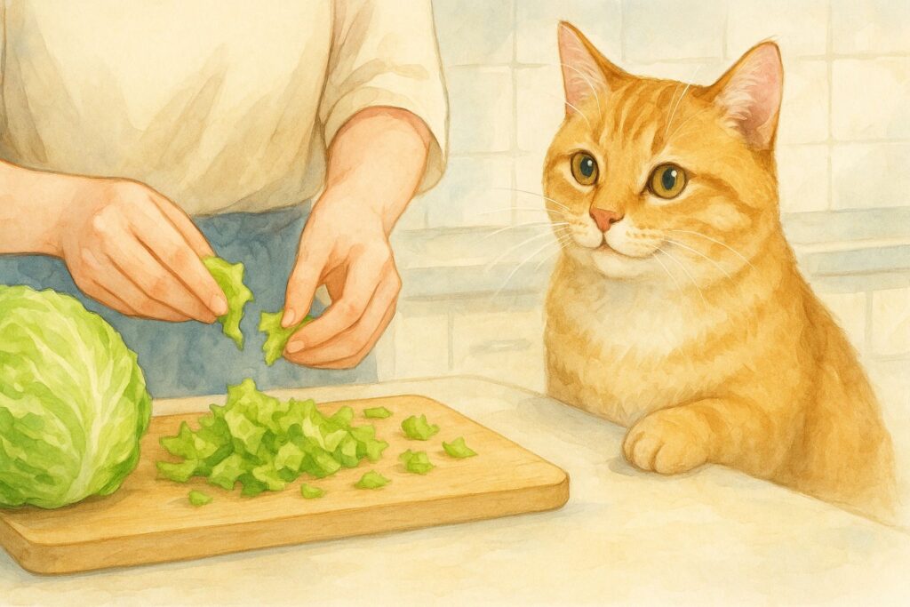 結局、猫にレタスをあげても大丈夫?「適量を守れば」大丈夫