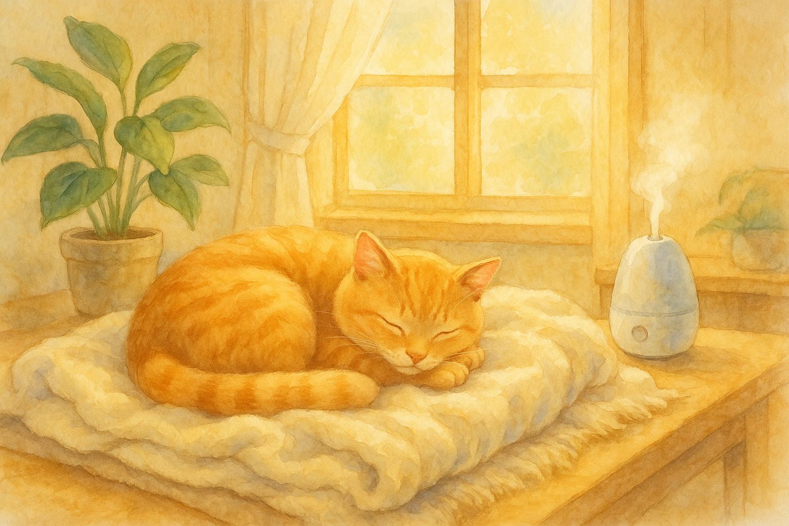 冬の猫、室内の適温は何度?