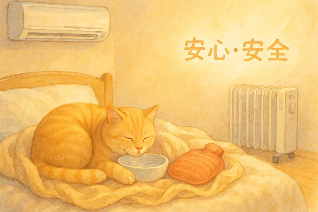 冬の室内で猫が快適に過ごせる適温のまとめ