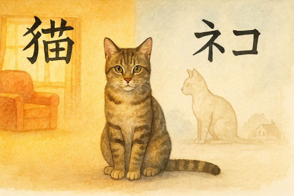 「猫」と「ネコ」、漢字とカタカナの使い分け