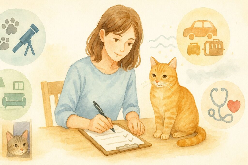 猫との旅行を決める前に…愛猫の「旅行適性」チェックリスト