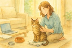 猫の体重別（3キロ・4キロ・5キロ）餌の量