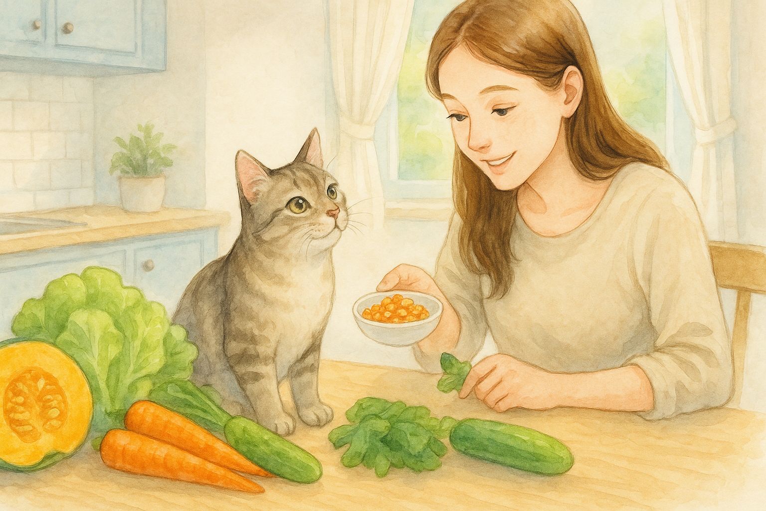 猫が食べられる、あげても大丈夫な野菜は？危険な野菜と安全な与え方
