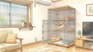 【猫の留守番】ストレスの原因は？ケージはNG？