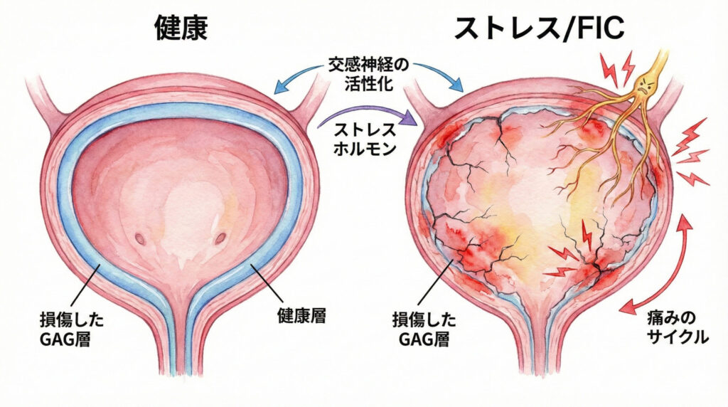 ストレスは病気の原因にも…特発性膀胱炎(FIC)のリスク