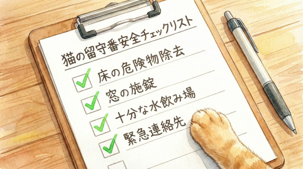 猫の留守番…飼い主さんのチェックリスト