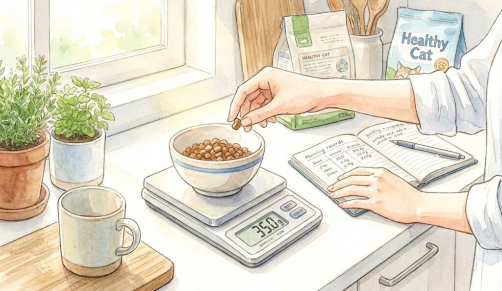 猫の「ちょこちょこ食べ」をやめさせる具体的な方法とは