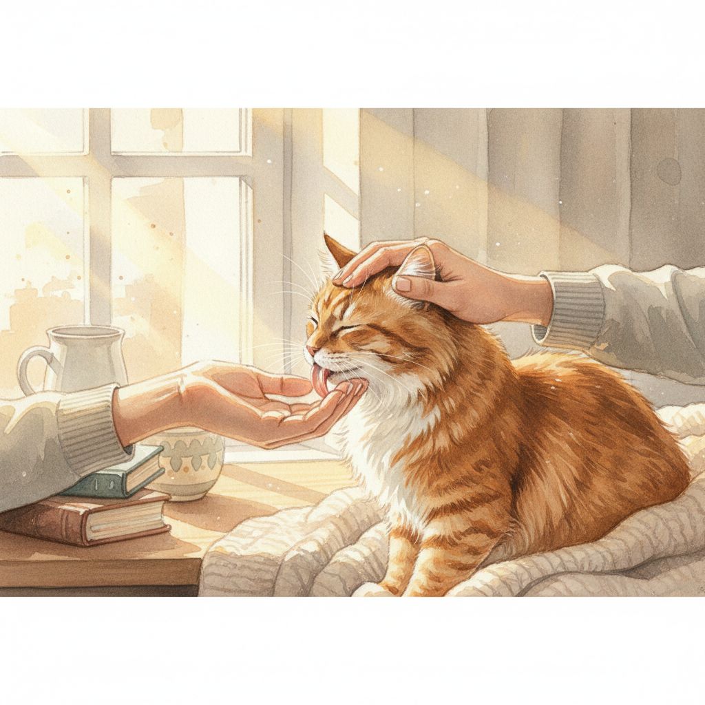 何で猫を撫でると舐めてくるの？