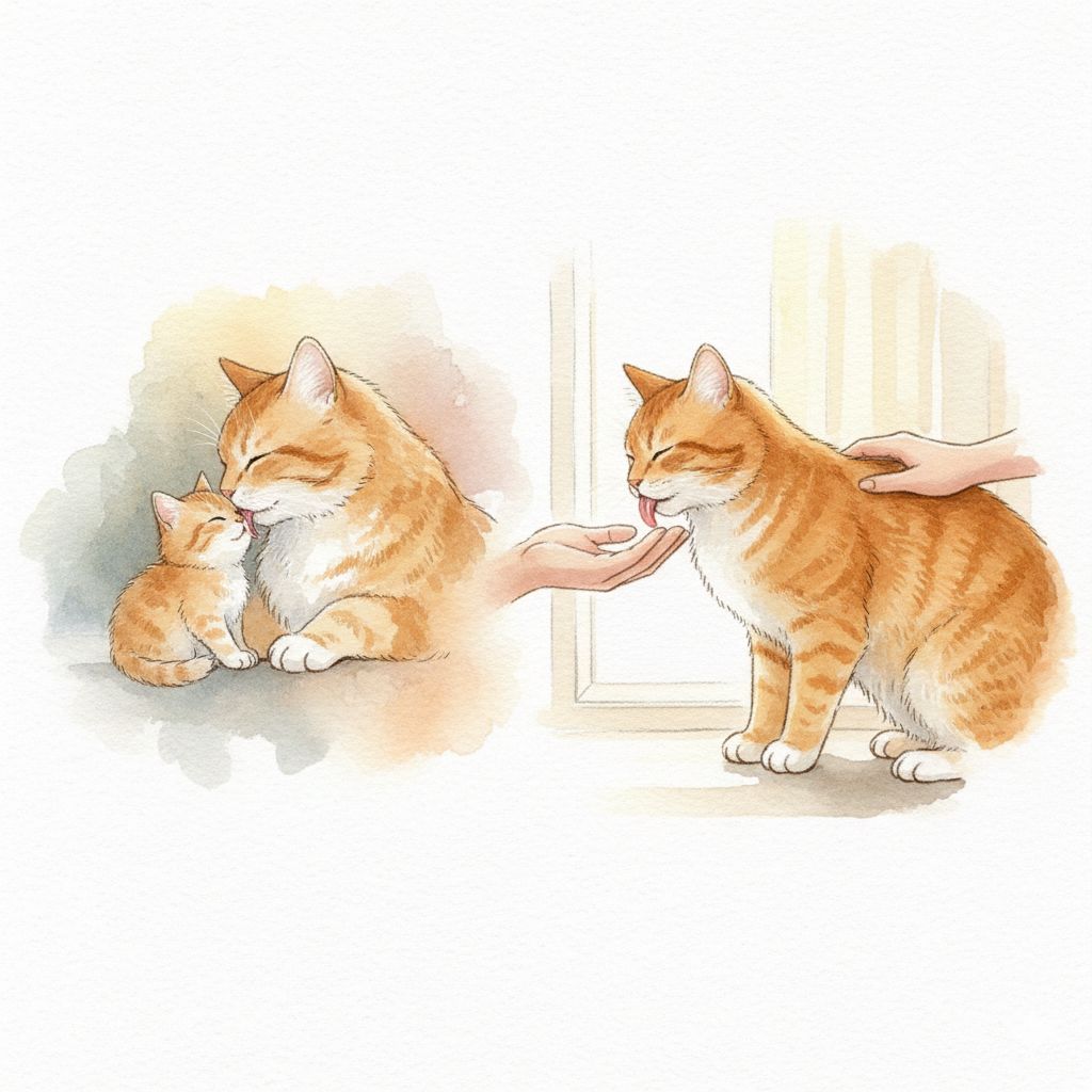 猫が撫でると舐めてくる本当の意味