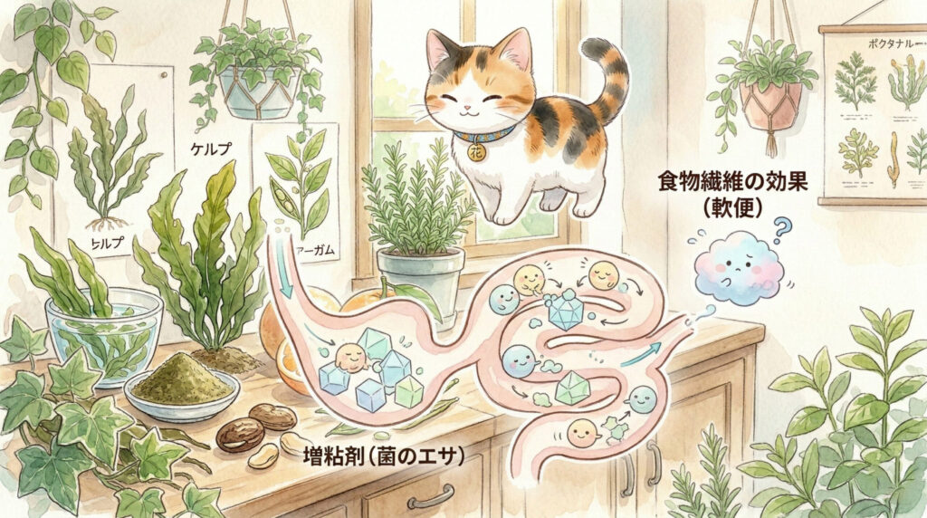 増粘多糖類が猫の消化器系に影響する仕組み