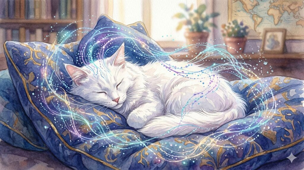 猫を眠らせるための環境とアクション