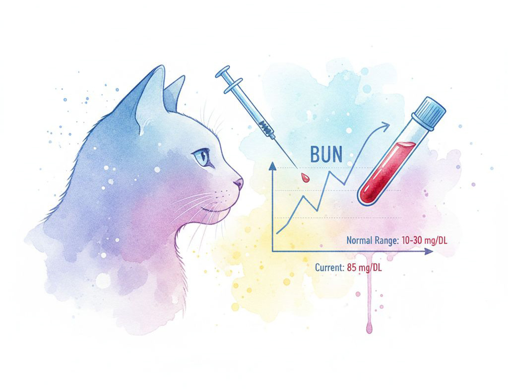 猫の絶食に関する医学的な指標・・・BUN(尿素窒素)