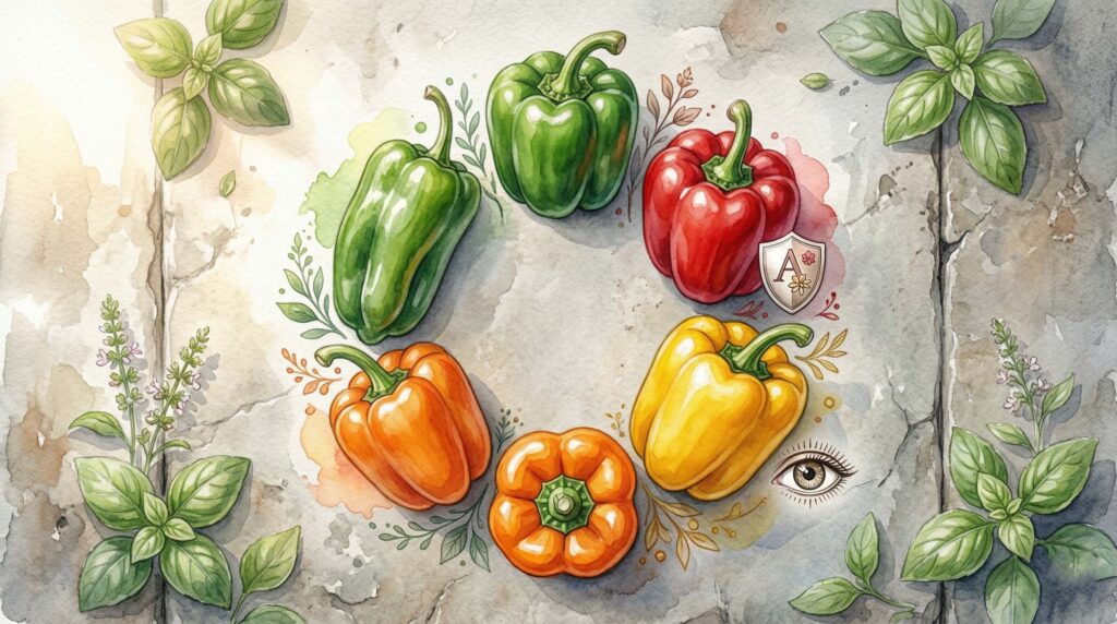 ピーマンとパプリカの比較